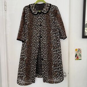 Leopard Print Women's Coat